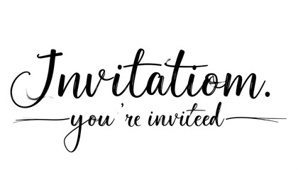 Elegant invitation text