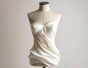 Sculptural Couture Corset on Mannequin

