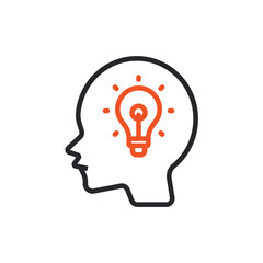 ingenious icons outline and Flat Style,transparent background