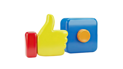 3D Thumbs Up Icon