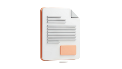 3D Document Icon