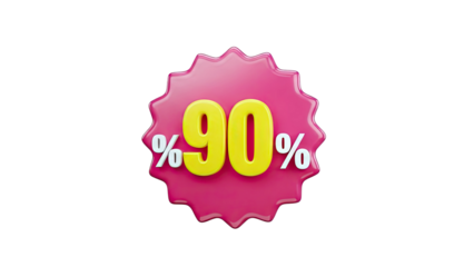 90% Off Discount Tag