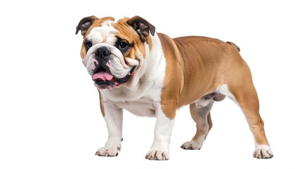 Bulldog standing profile