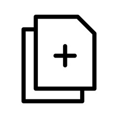 Fototapeta premium Add File Icon Vector Symbol Design Illustration