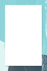 Blue png frame patterned background