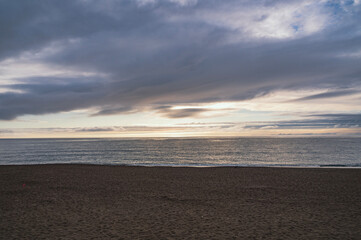 新潟　荒浜海岸の夕景（柏崎市）