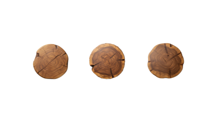 Wood Slice on transparent background,png