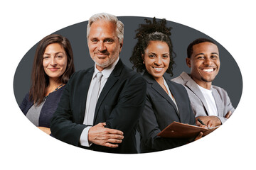 Business png board of directors badge sticker, transparent background