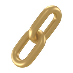 PNG 3D chain link icon, element illustration, transparent background