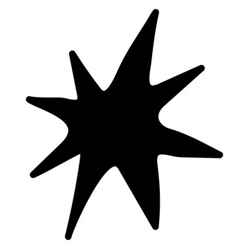 Disco festival party starburst png, transparent background