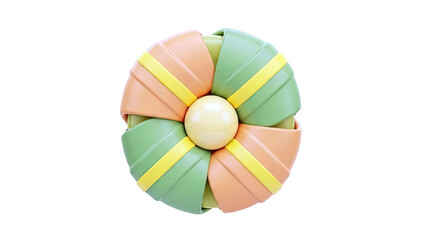 Fototapeta premium Colorful Geometric Pinwheel