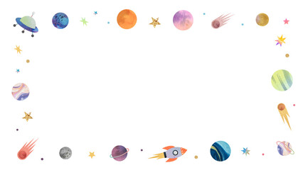 Galaxy png frame, transparent background © Rawpixel.com