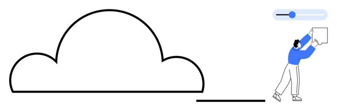 Cloud technology. Cloud technology integrating user control and storage management. Cloud technology for digital solutions, online storage, and workflow optimization. Ideal for tech apps and websites - Powered by Adobe