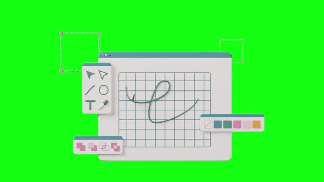 software,  background, green screen, animation