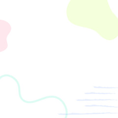 Abstract memphis png border frame, transparent background