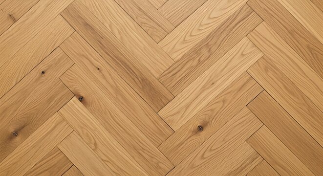 Herringbone Patterned Wood Flooring - A Classic and Durable Choice.