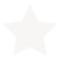 Obraz premium White star png sticker, basic design, transparent background