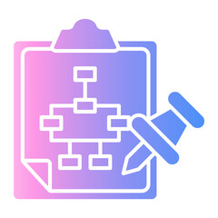 Obraz premium subtask Gradient icon