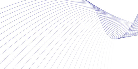 Abstract Blue Minimalist Line Wave