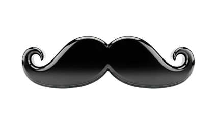 Stylized Black Moustache