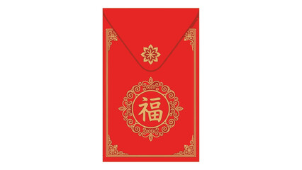 Red Envelope with Golden Chinese Character