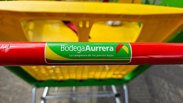Huauchinango, Puebla, Mexico - Dec 26, 2025: Bodega Aurrera, a Mexican chain of discount stores and supermarkets owned by Walmart, offers low prices with the image of Mama Lucha