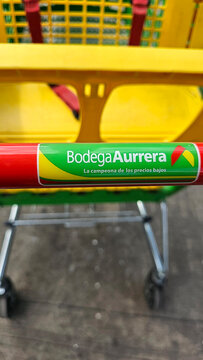 Huauchinango, Puebla, Mexico - Dec 26, 2025: Bodega Aurrera, a Mexican chain of discount stores and supermarkets owned by Walmart, offers low prices with the image of Mama Lucha