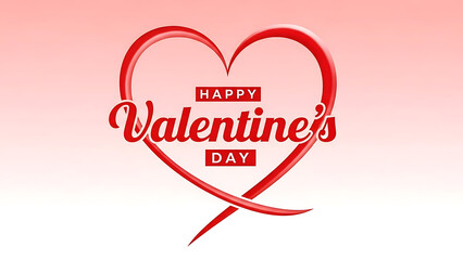 Happy valentines day heart symbol with love text