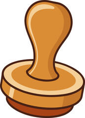 rubber stamp isolated