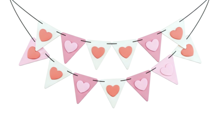 Heart Bunting Banner Decoration