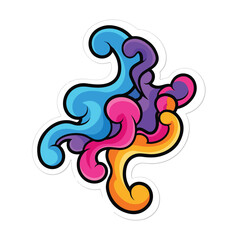 Obraz premium A colorful abstract design