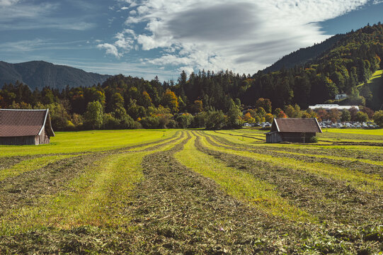 Hiking trails and farmland in Germany