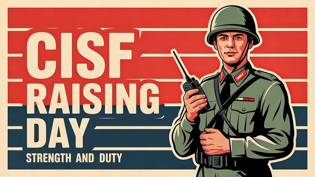 Cisf raising day poster honoring security forces
