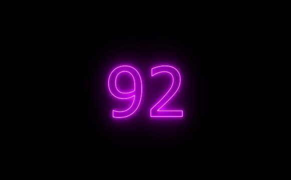  countdown timer animation from 100 to 0 second animation on black background with alpha channel, 100 second countdown timer, special offers on promotional materials. Countdown video 4k video