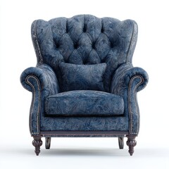 armchair 3D isolated on a white background with luxury isolated on a white background