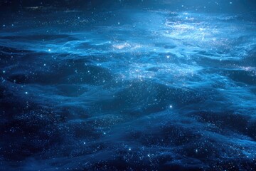 Fototapeta premium Ethereal deep-space nebula with sparkling dust clouds