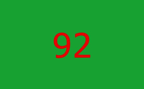 1 minute 40 second countdown animation from 100 seconds to 0 seconds on a transparent background, Neon One minute 40 second countdown timer with alpha channel