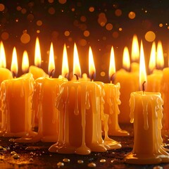 Warm Glow of Candlelight - A Serene and Peaceful Ambiance.