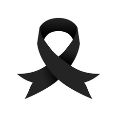 black awareness ribbon