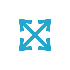 Obraz premium Arrow Icon Vector Template Illustration Trendy Design