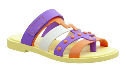 Colorful Strap Sandal