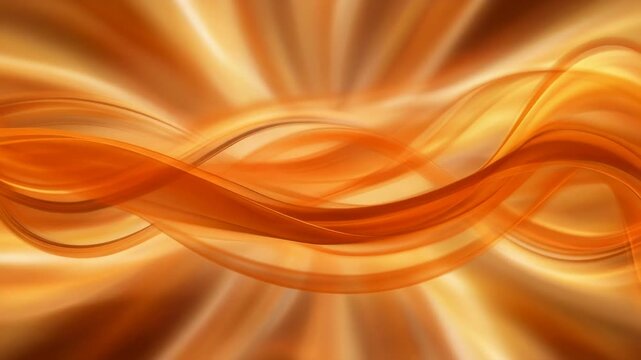 Abstract orange wave background with smooth flowing lines for design projects