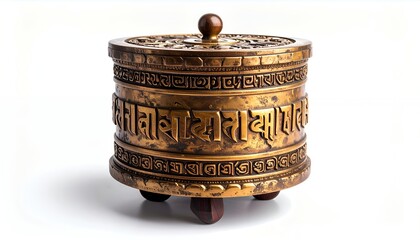 Tibetan Prayer Wheel - A Symbol of Spirituality and Tradition.
