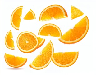 Vibrant Orange Slices - A Refreshing Citrus Fruit Collection.