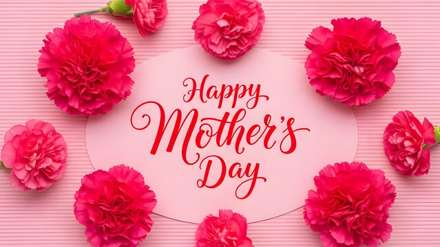 Happy mother's day floral arrangement - Powered by Adobe