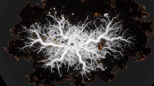 Fungal Biomaterial Formation Time Lapse