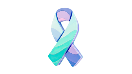 Layered Blue and Purple Ribbon