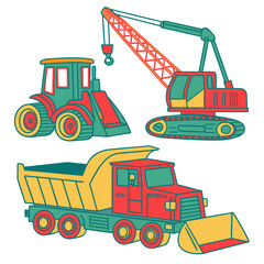 Construction vehicles © boi