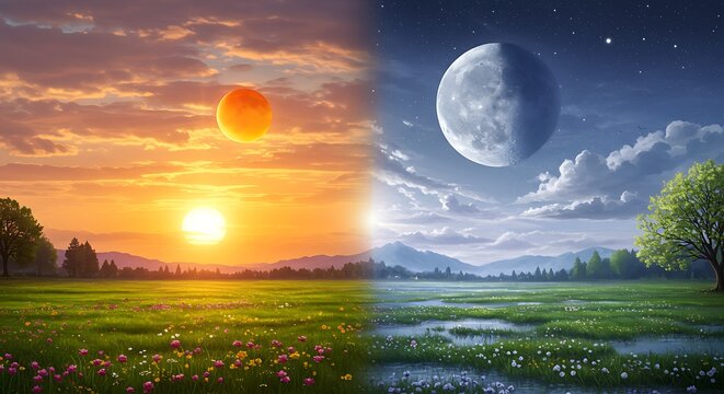 日没と月明かりの交響曲