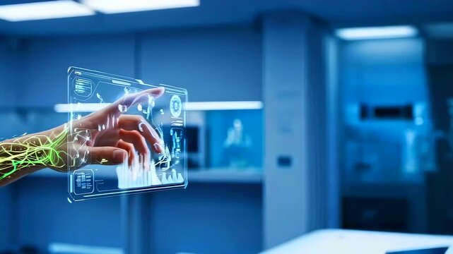 Supplying immersive holographic visuals combined with neural network integration, State of art augmented hologram equipped with neural interface and scientific monitoring tools